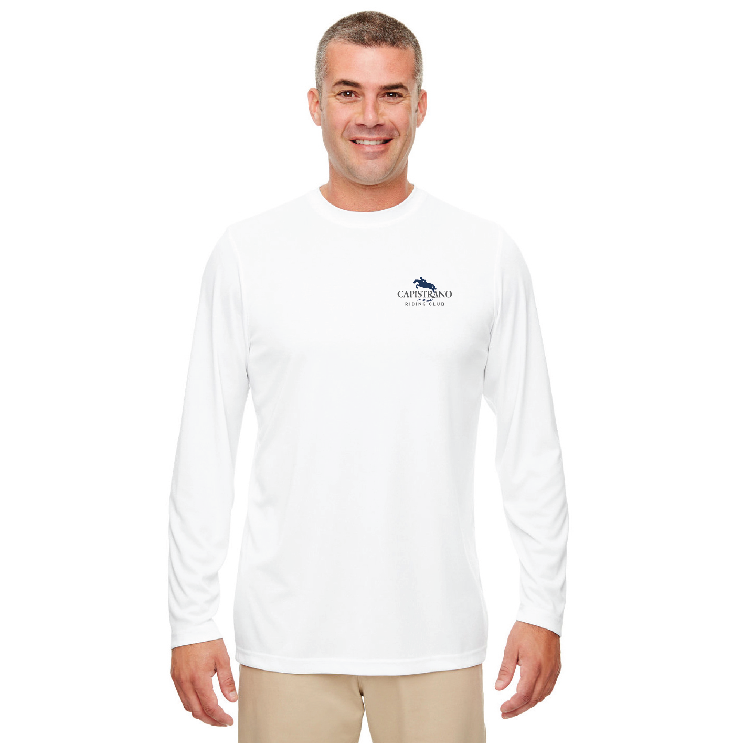 Capistrano Riding Club Men's Cool & Dry Sport Performance Long Sleeve Tee