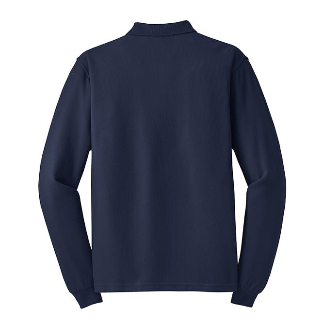 Red Barn IEA Men's Port Authority Long Sleeve Silk Touch Polo
