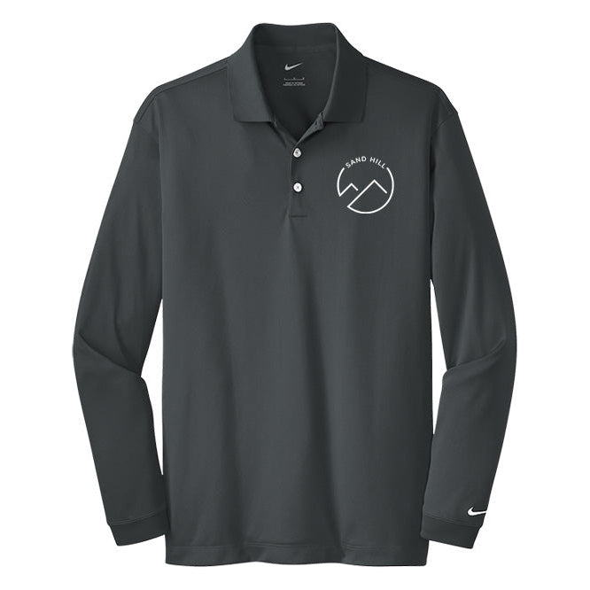 Sand Hill Stable Men's Nike Long Sleeve Stretch Dri-FIT Polo