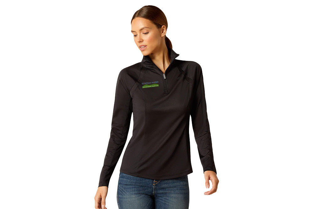 Sonoma Marin Vet Women's Ariat Sunstopper 1/4 Zip Baselayer