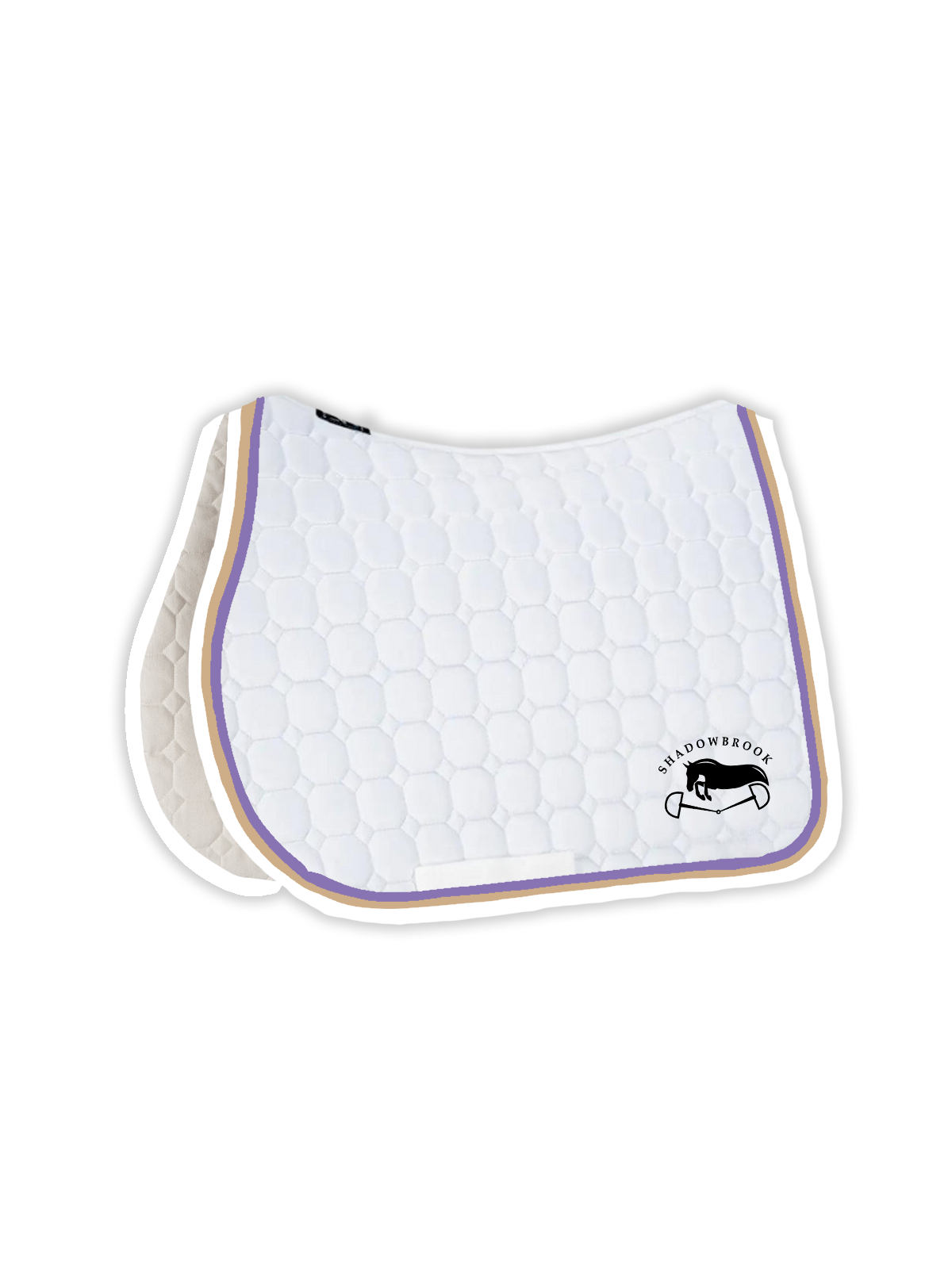 Shadowbrook White Equiline Custom Jumping Show Pad