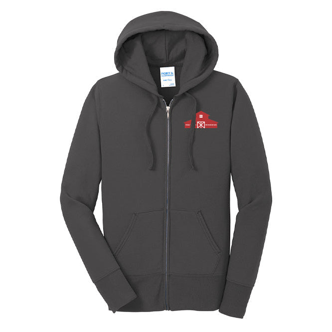 Red Barn IEA Women's Port & Company Fleece Zip-Up Hoodie