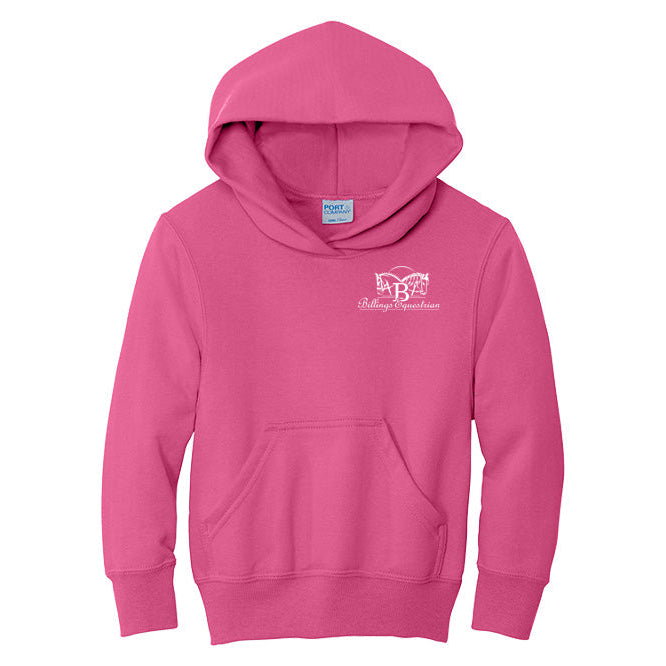 Billings Equestrian Youth Port & Company Fleece Pullover Hooded Sweatshirt