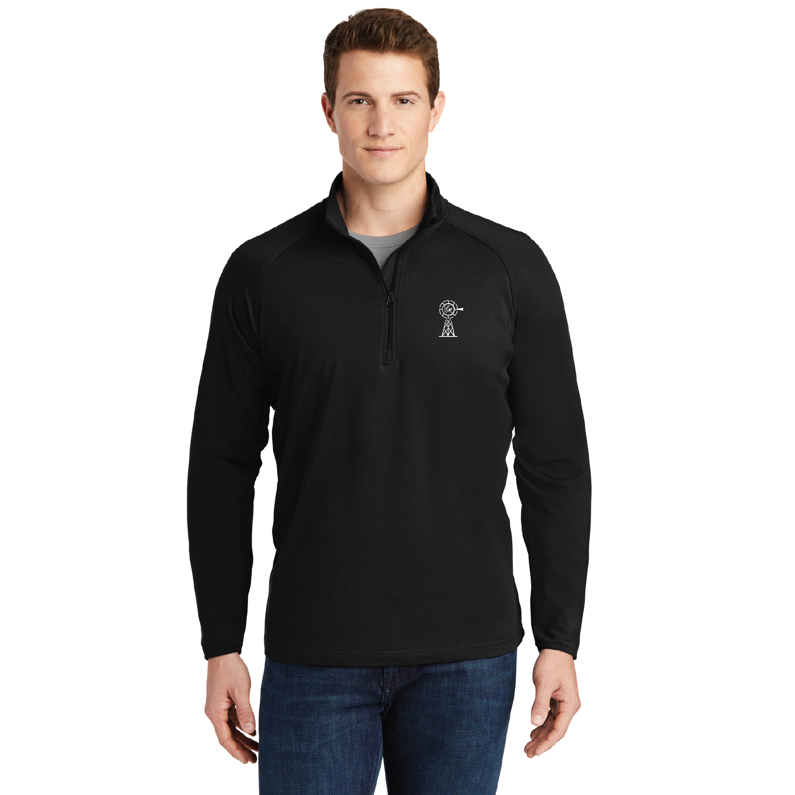 Larkin Meadows Sport-Tek Men's Stretch 1/4 Zip Pullover