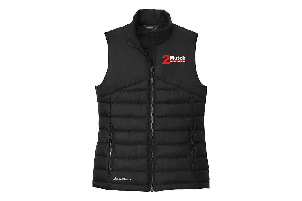 2 Mutch Women's Eddie Bauer Quilted Vest - Full Logo