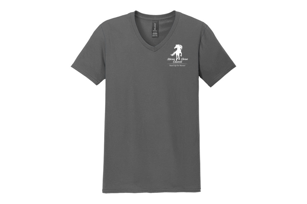 Marin Horse Council Men's Softstyle V-Neck T-Shirt