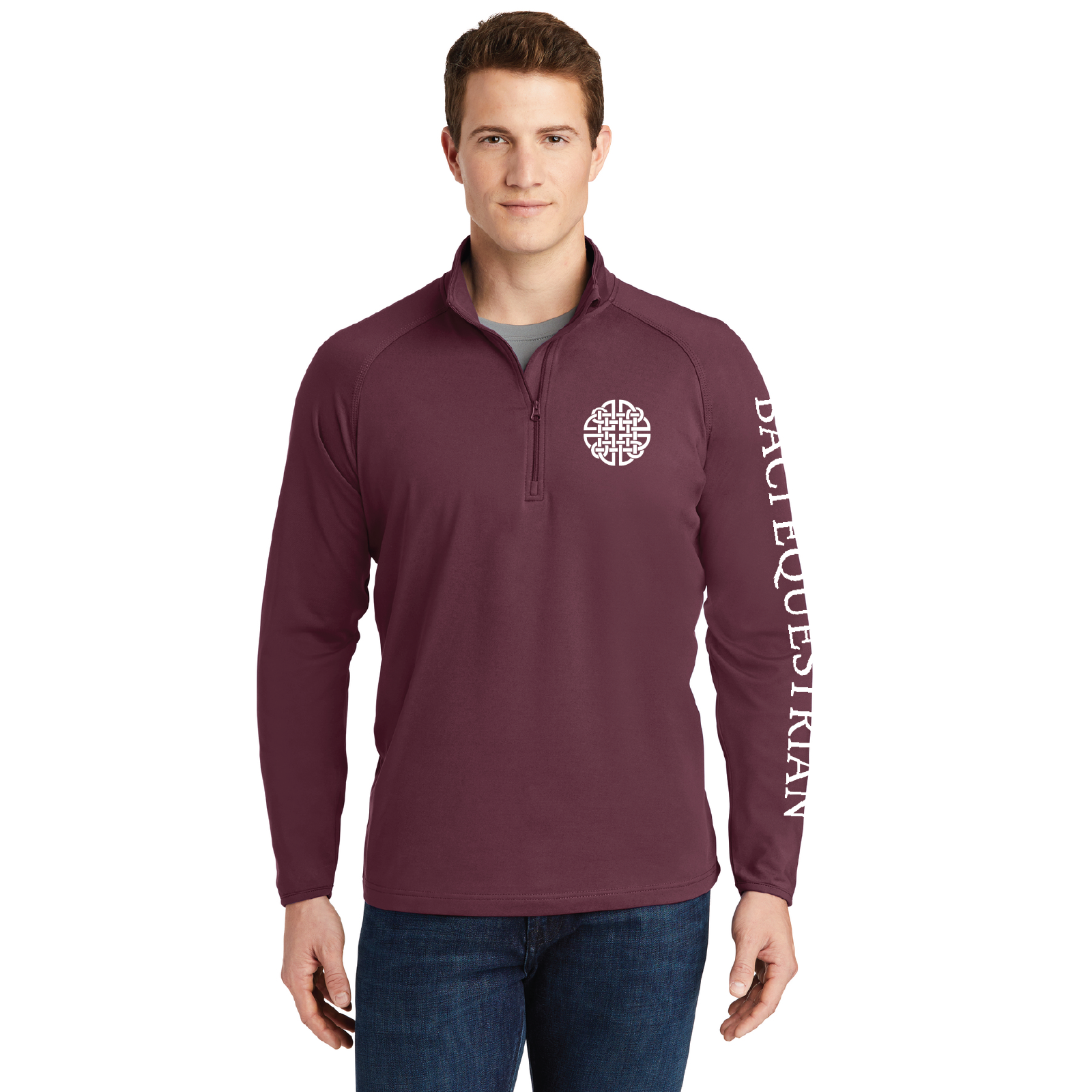 Baci Equestrian Sport-Tek Men's Stretch 1/4 Zip Pullover
