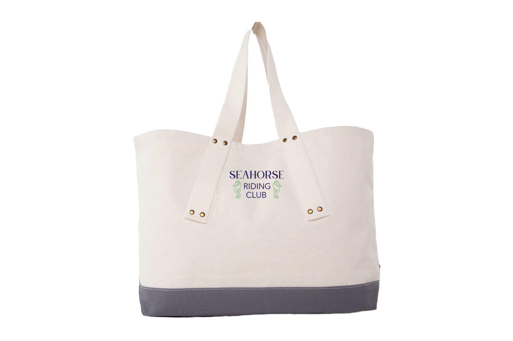Seahorse Riding Club CB Station Grommet Tote Bag