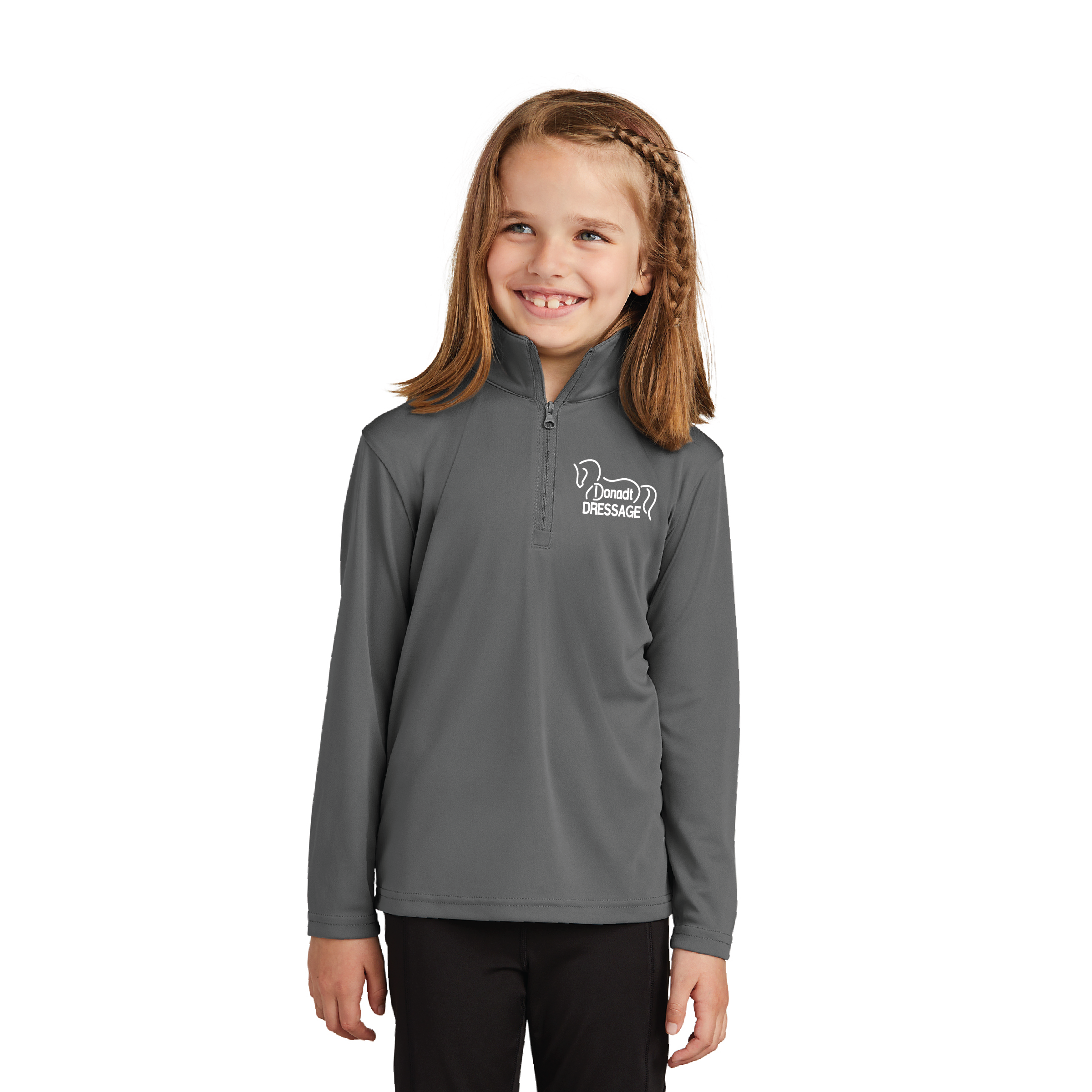 Donadt Dressage Youth Sport-Tek PosiCharge 1/4 Zip Sunshirt