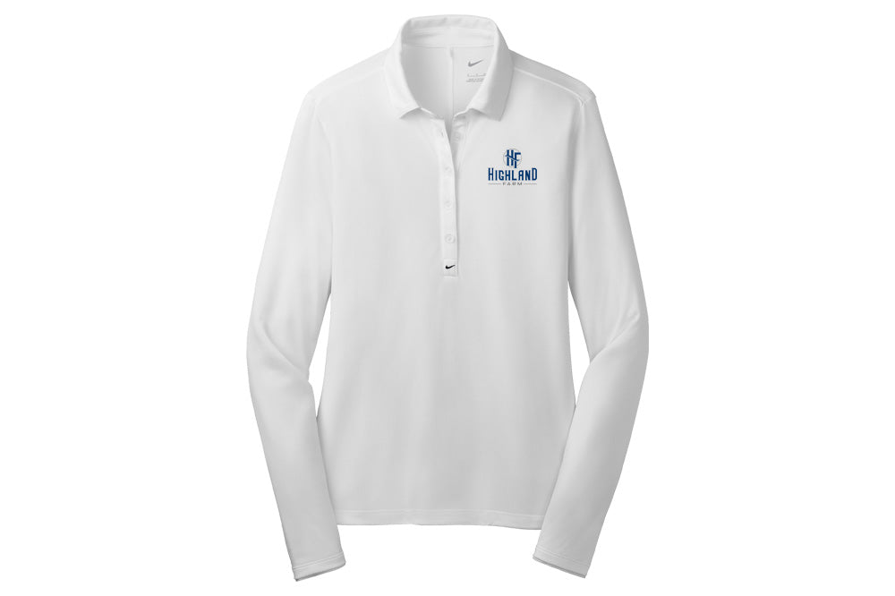 Highland Farm Nike Ladies Tech Basic Dri-FIT Polo - Long Sleeve