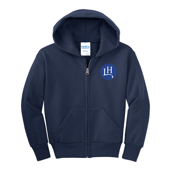 Leavitt Hill Youth Port & Company Fleece Zip-Up Hoodie