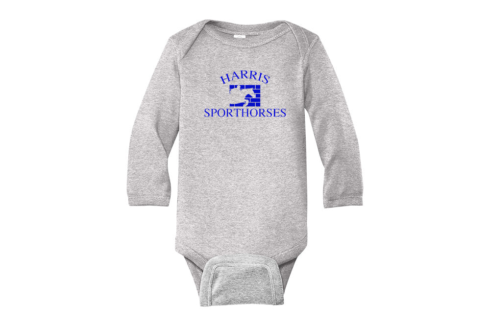 Harris Sporthorses Infant Long Sleeve Bodysuit