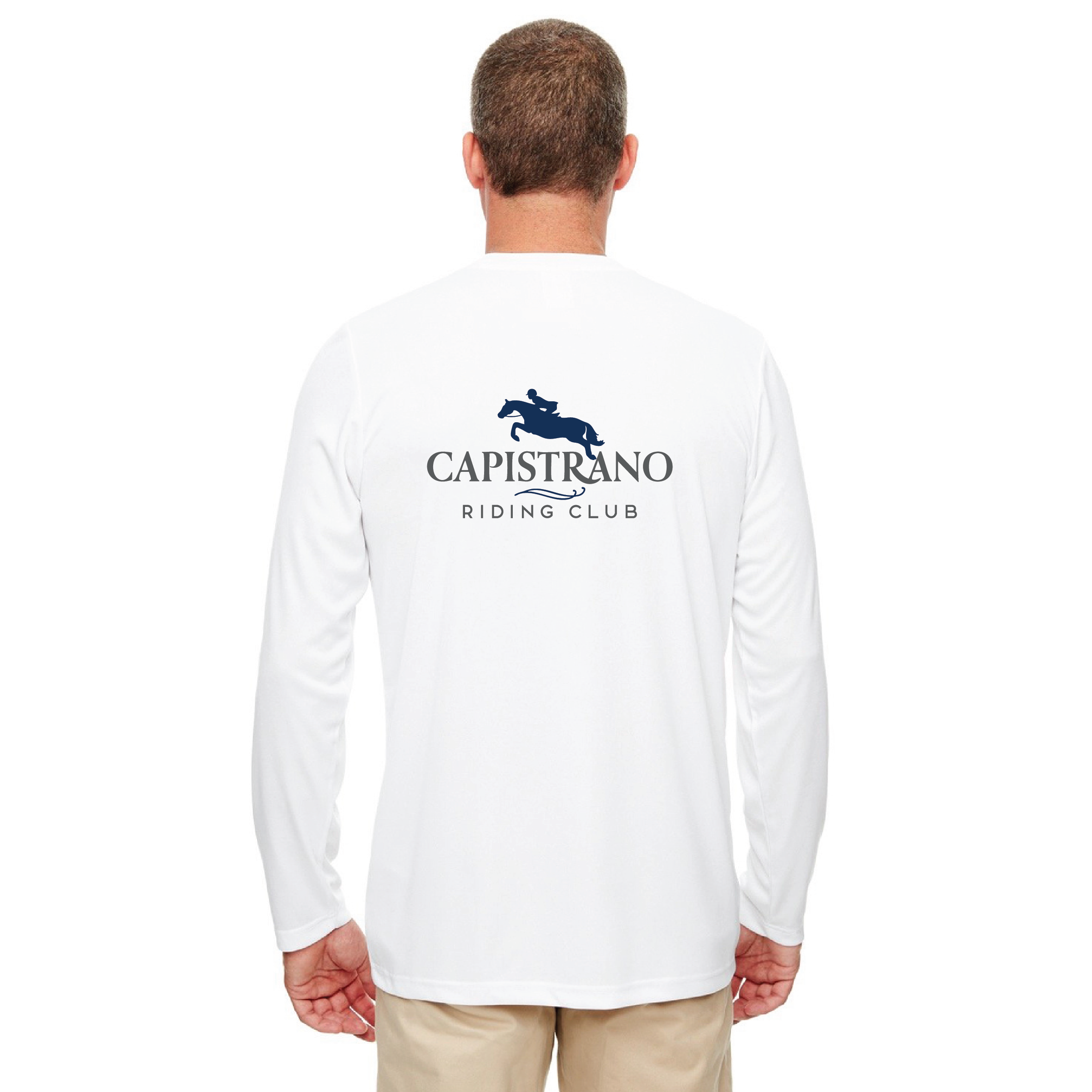 Capistrano Riding Club Men's Cool & Dry Sport Performance Long Sleeve Tee