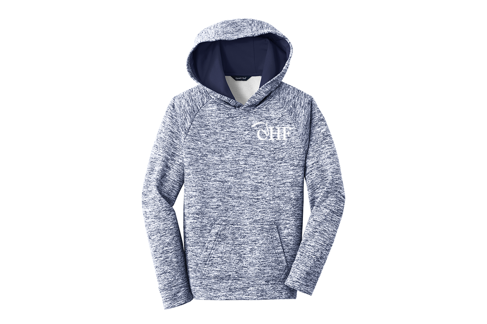 CHF Youth Sport-Tek PosiCharge Electric Heather Fleece Hooded Pullover