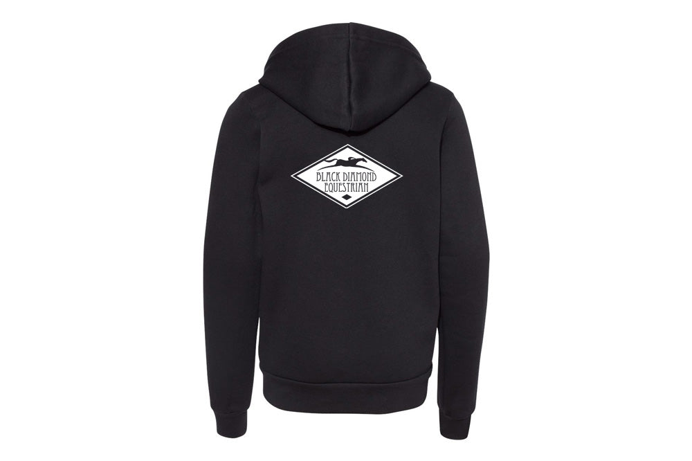 Black Diamond Equestrian Youth Fleece Full-Zip Hooded Sweatshirt