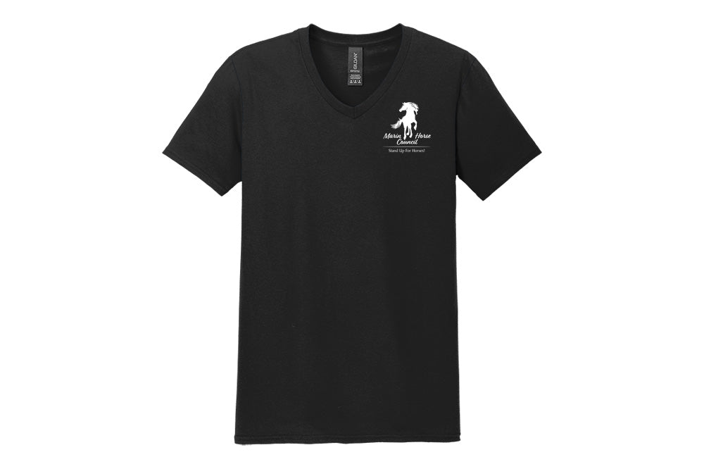 Marin Horse Council Men's Softstyle V-Neck T-Shirt