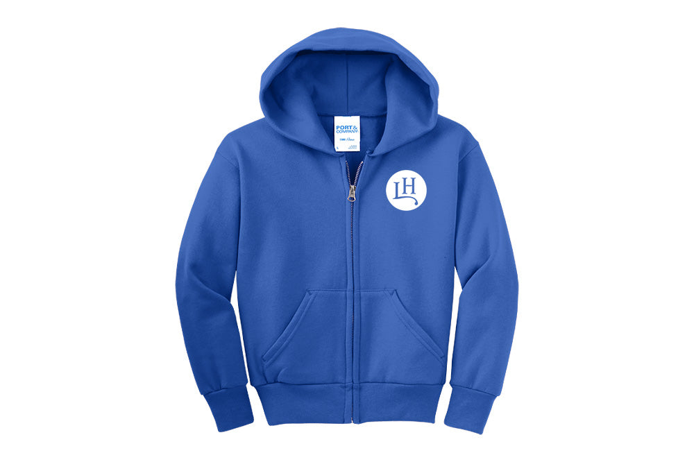 Leavitt Hill Youth Port & Company Fleece Zip-Up Hoodie