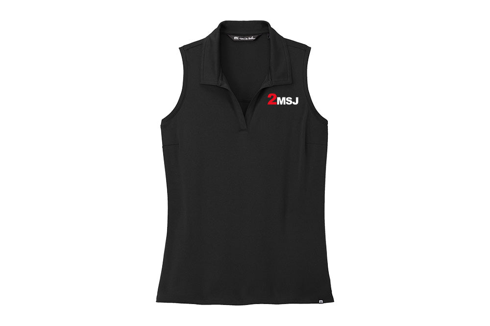 2 Mutch Women's TravisMathew Coto Performance Sleeveless Polo