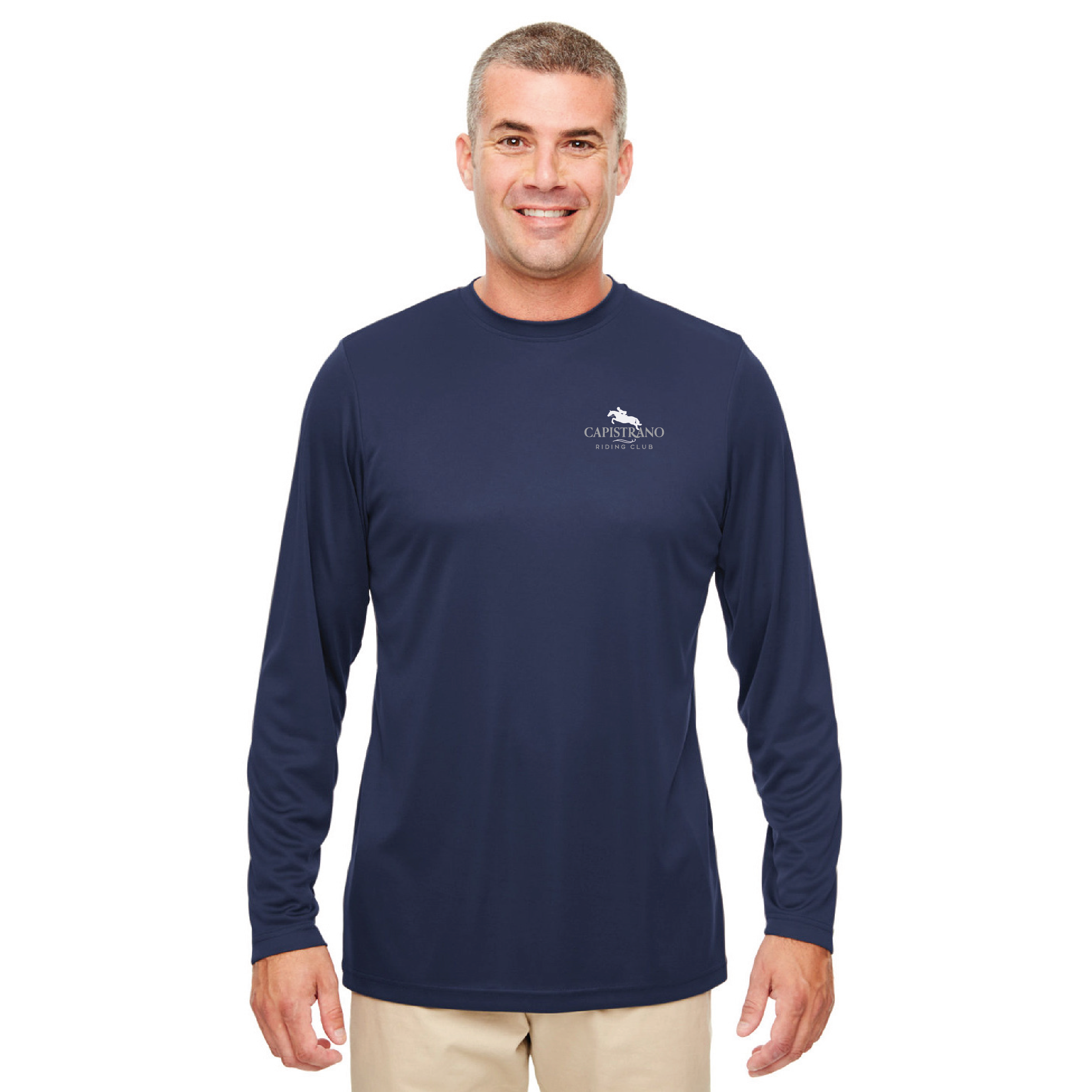 Capistrano Riding Club Men's Cool & Dry Sport Performance Long Sleeve Tee