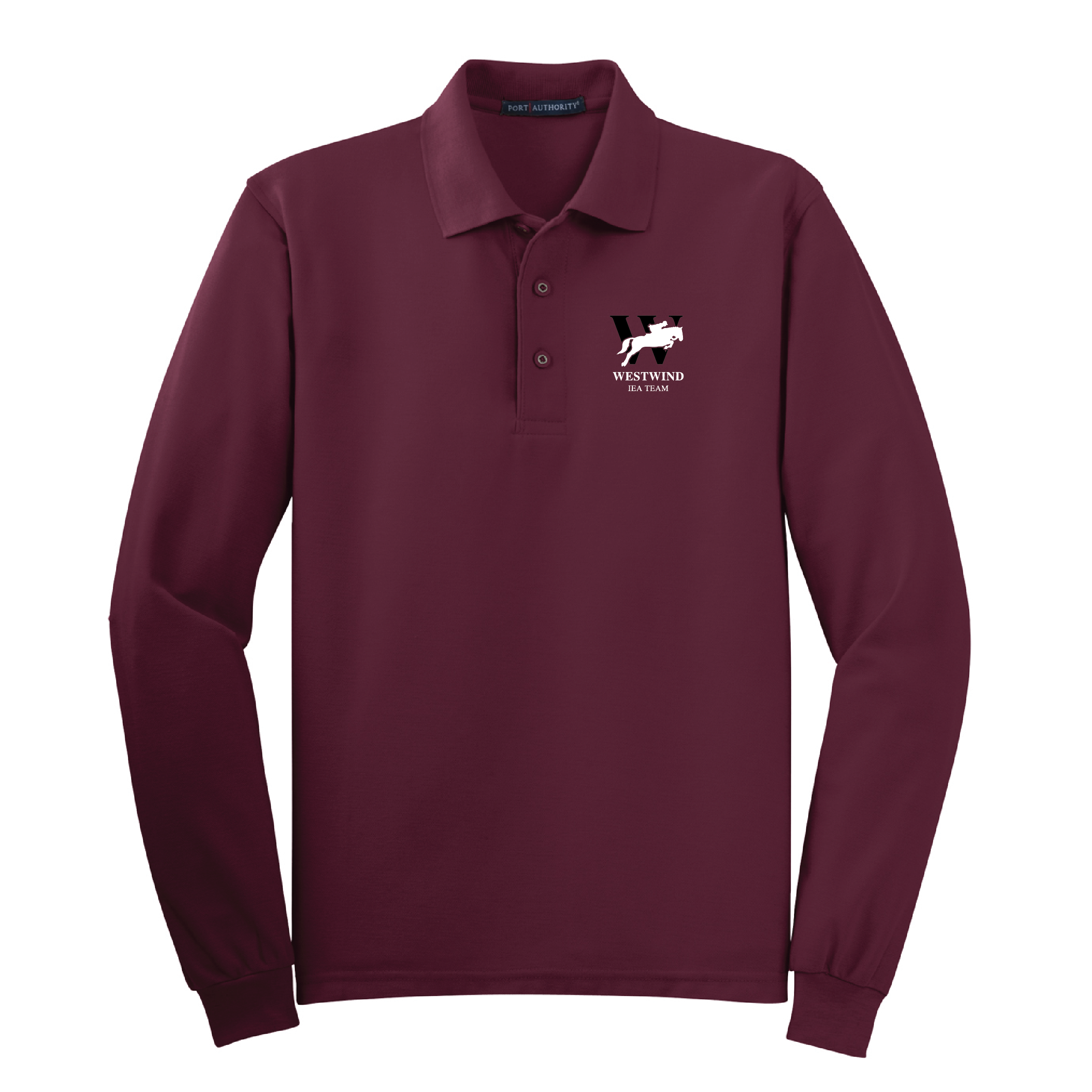 Westwind IEA Men's Port Authority Long Sleeve Silk Touch Polo