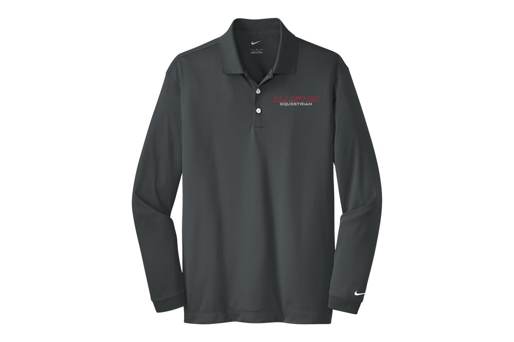 Alliston Equestrian Men's Nike Long Sleeve Stretch Dri-FIT Polo