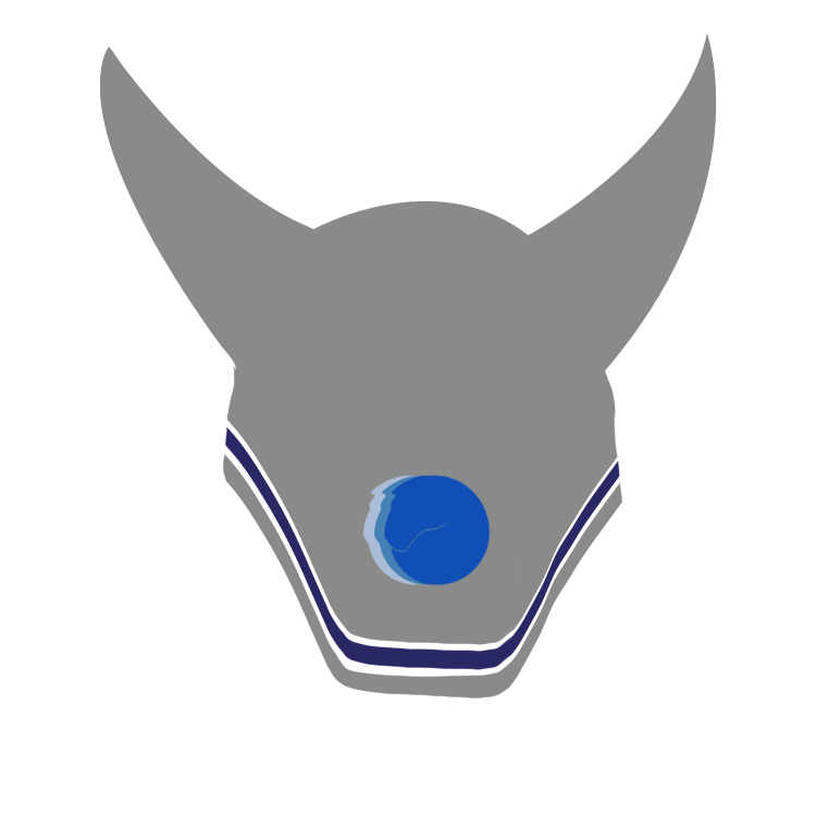 Trinity Eventing Grey Talisman Square Front Jumping Bonnet