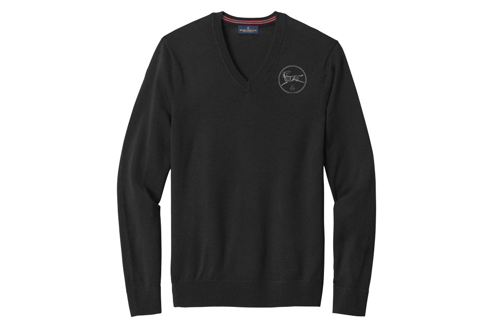 Sandhaven Men's Brooks Brothers Washable Merino Wool V-Neck Sweater