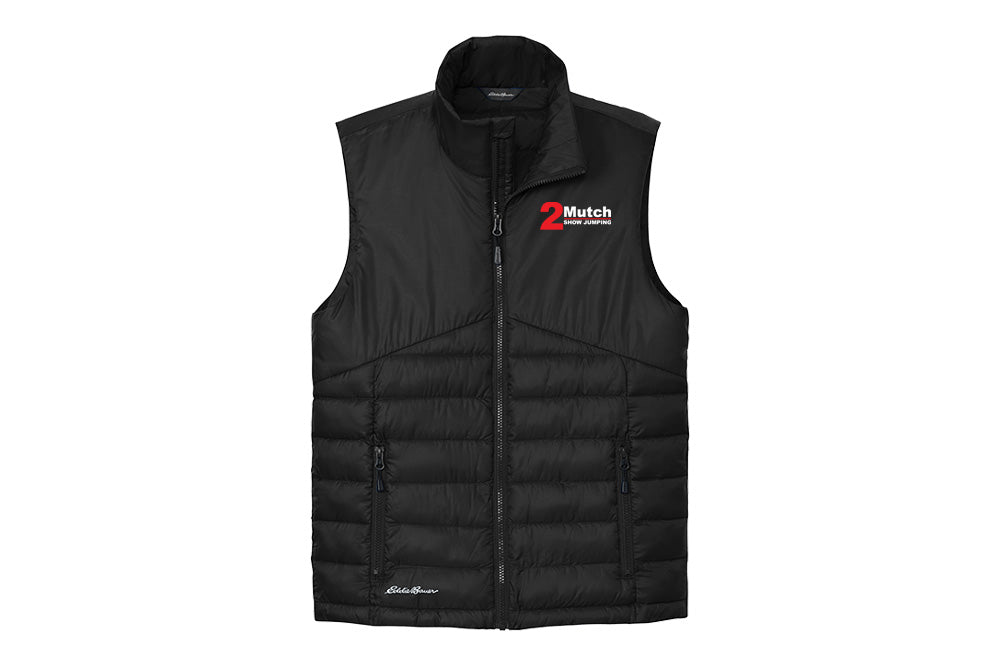 2 Mutch Men's Eddie Bauer Quilted Vest - Full Logo