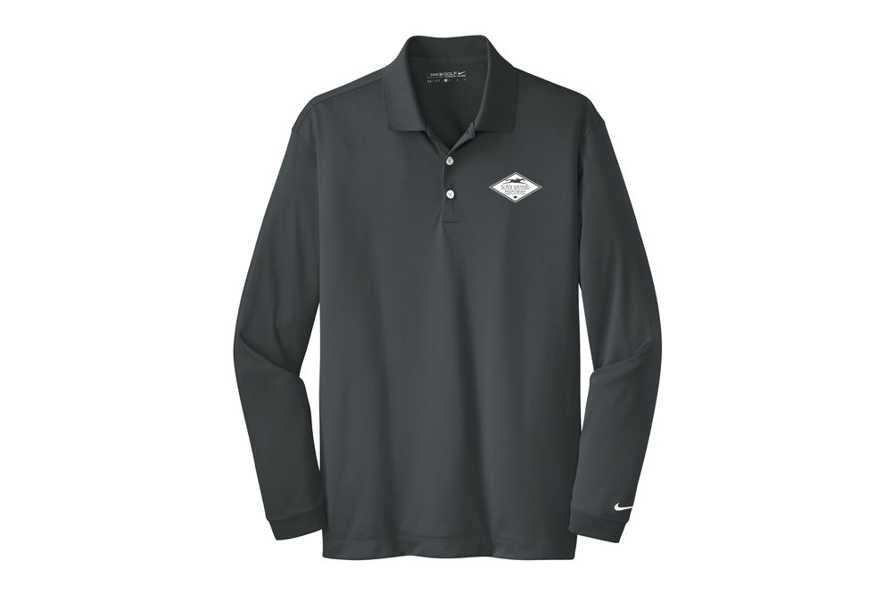 Black Diamond Equestrian Men's Nike Long Sleeve Stretch Dri-FIT Polo