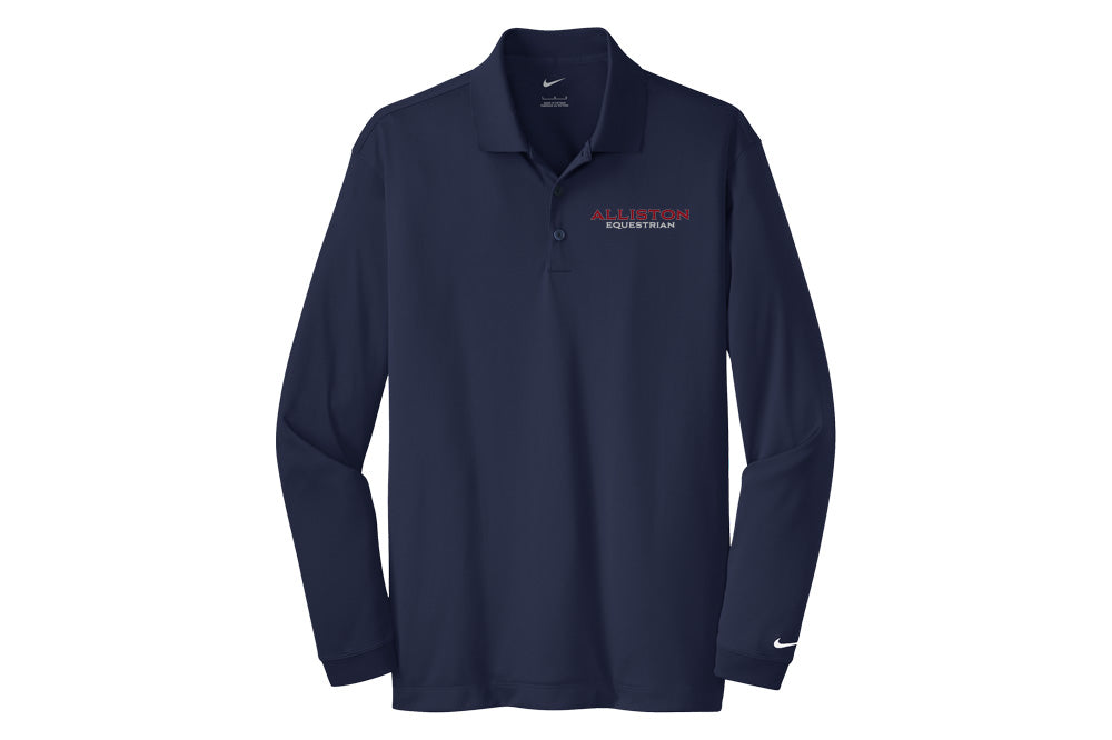 Alliston Equestrian Men's Nike Long Sleeve Stretch Dri-FIT Polo