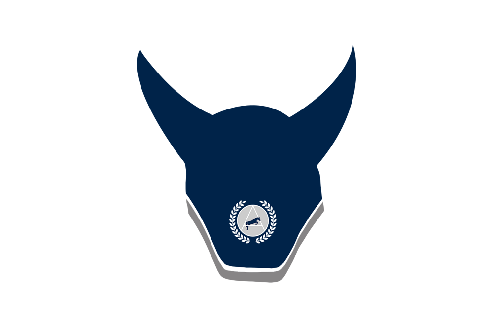 Avon Eventing Talisman Square Front Jumping Bonnet - Navy