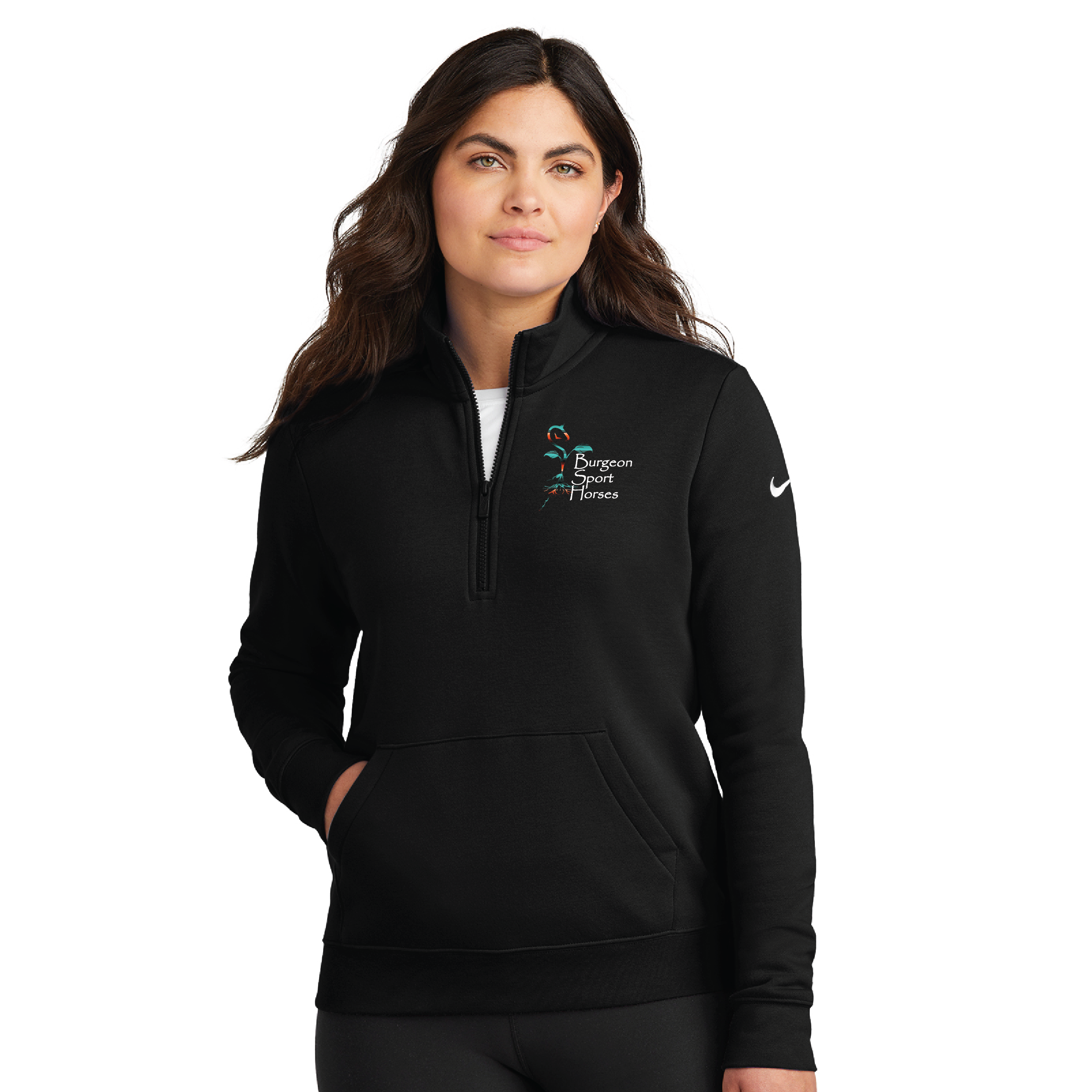 Burgeon Sport Horses Women's Nike Club Fleece Half-Zip