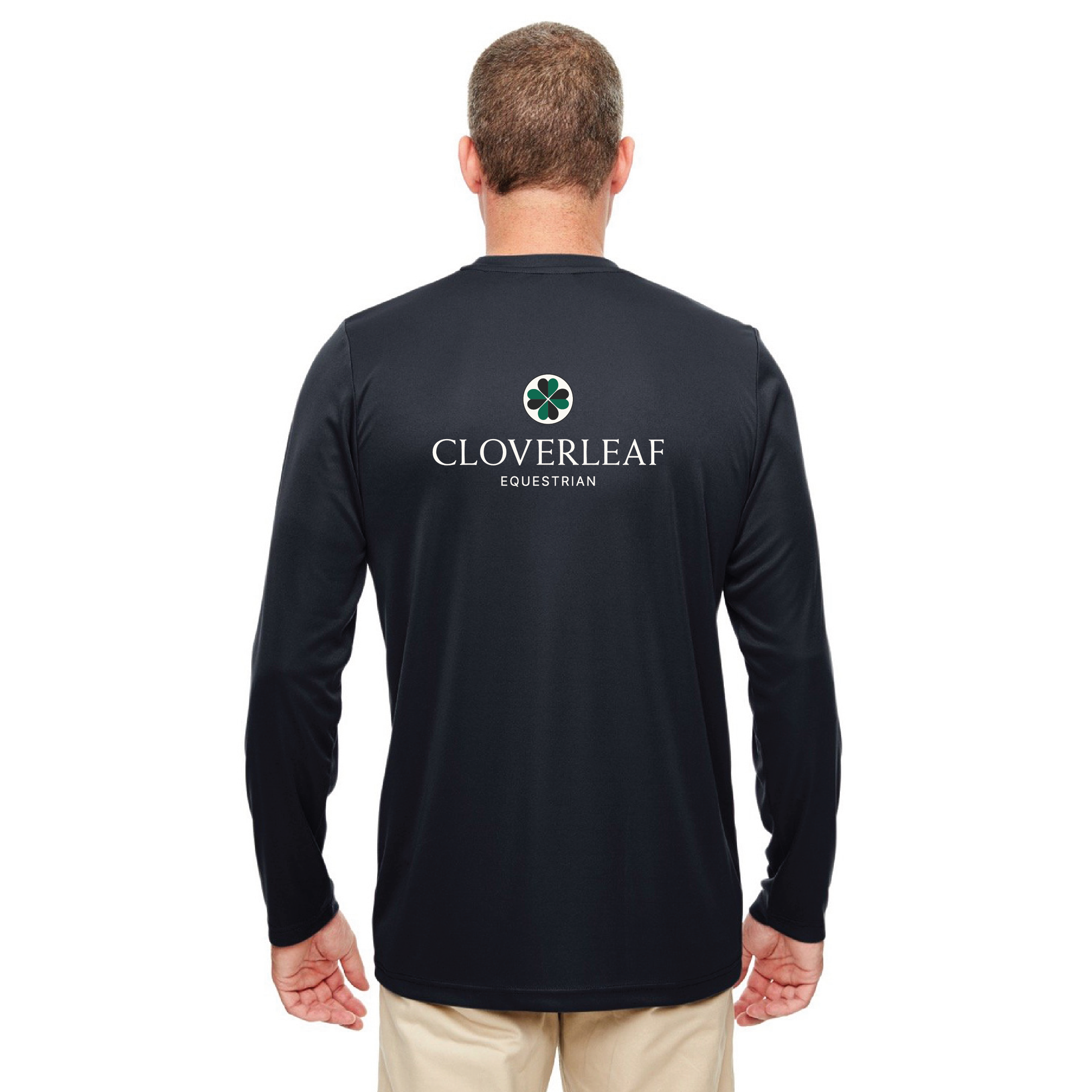Cloverleaf Equestrian Men's Cool & Dry Sport Performance Long Sleev