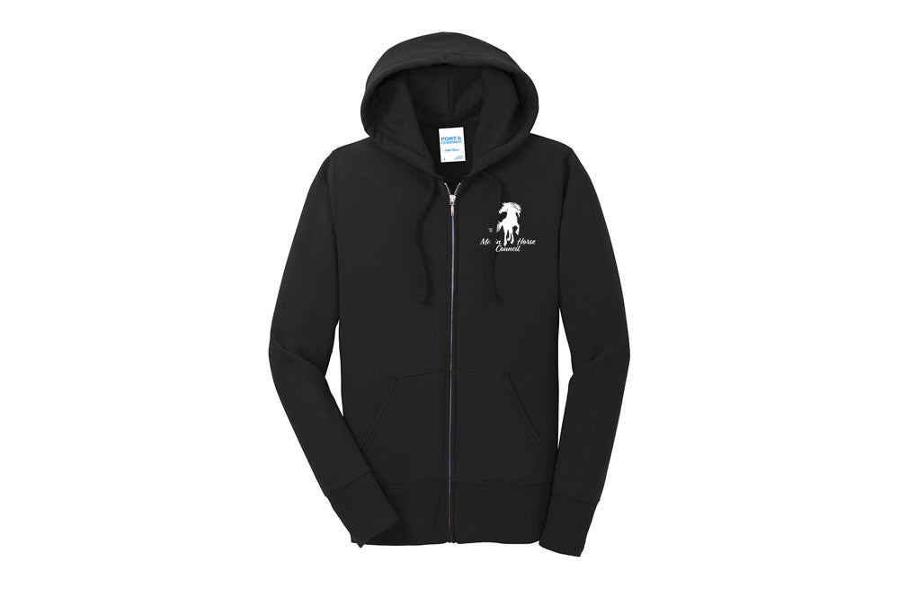 Marin Horse Council Women's Port & Company Fleece Zip-Up Hoodie
