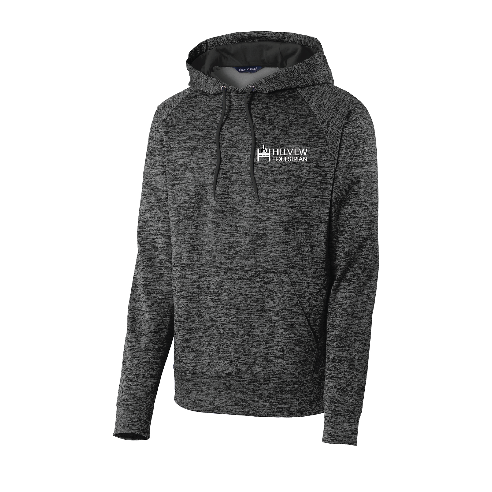 Hillview Equestrian Men's Sport-Tek PosiCharge Heather Fleece Hooded Pullo
