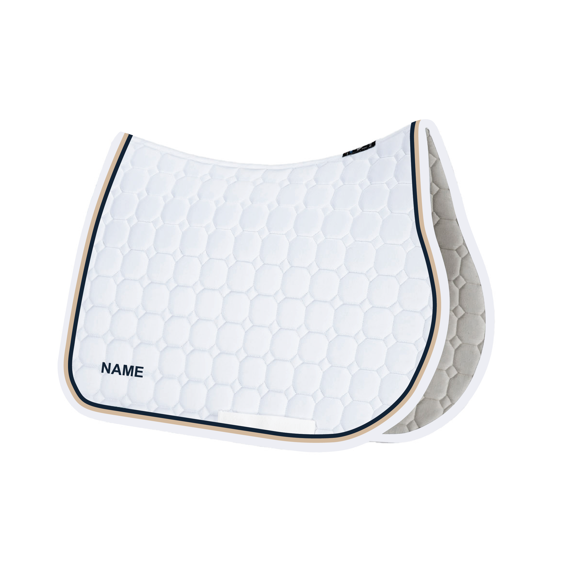 Kindlewood Equiline Custom Jumping Show Pad with White Trim