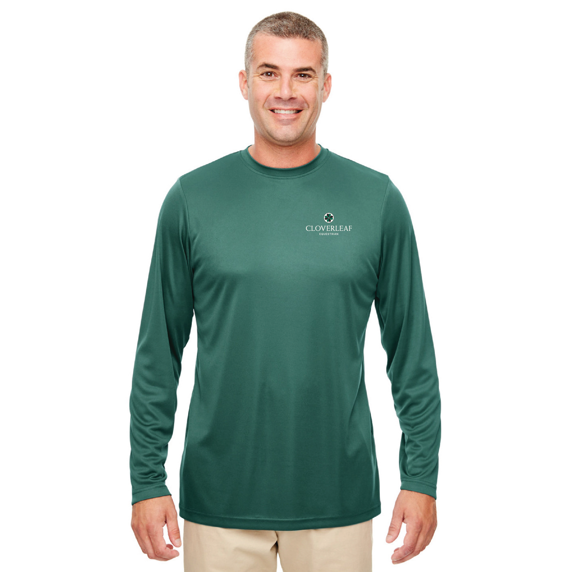 Cloverleaf Equestrian Men's Cool & Dry Sport Performance Long Sleev