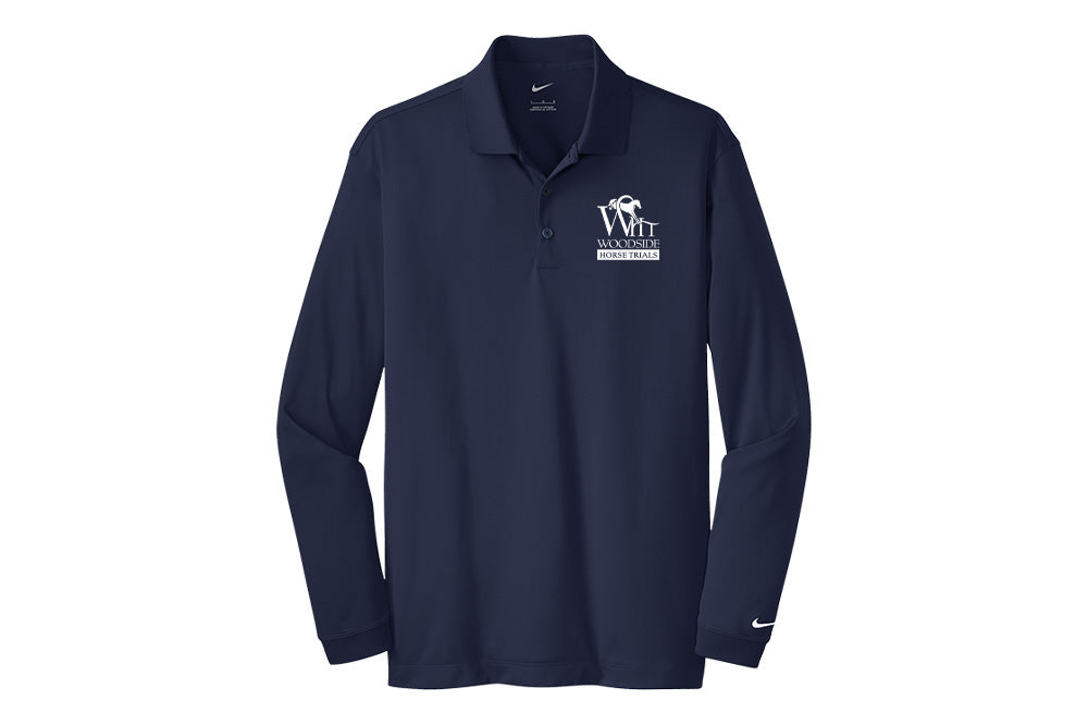 Woodside Men's Nike Long Sleeve Stretch Dri-FIT Polo