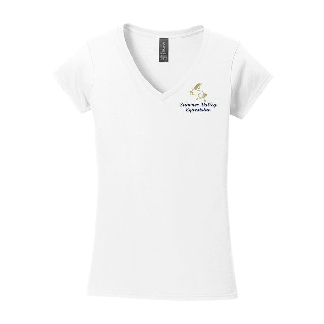 Summer Valley Equestrian Women's Softstyle V-Neck T-Shirt