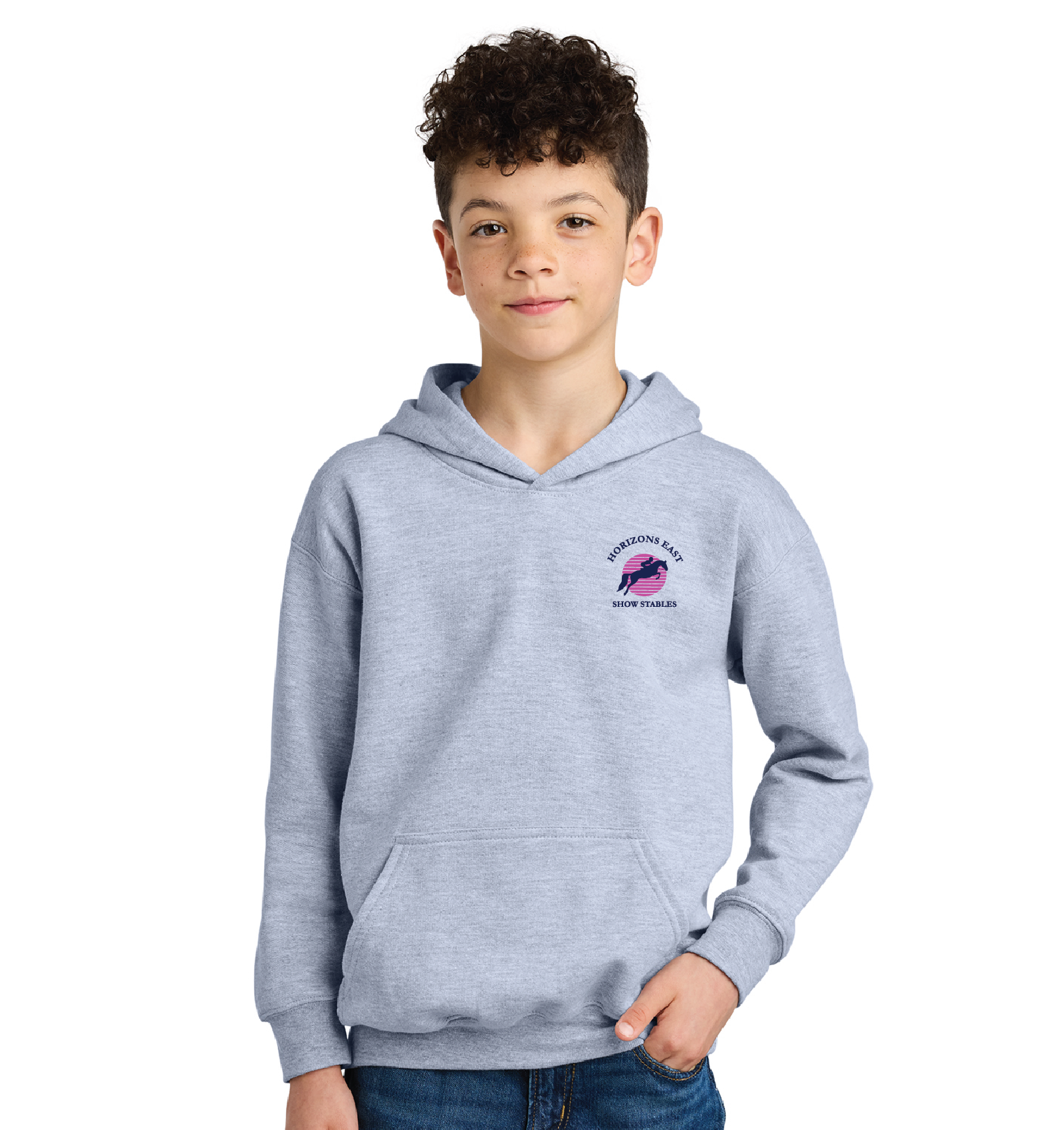Horizons East Show Stables Youth Softstyle Pullover Fleece Hoodie