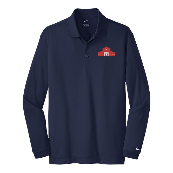Red Barn IEA Men's Nike Long Sleeve Stretch Dri-FIT Polo