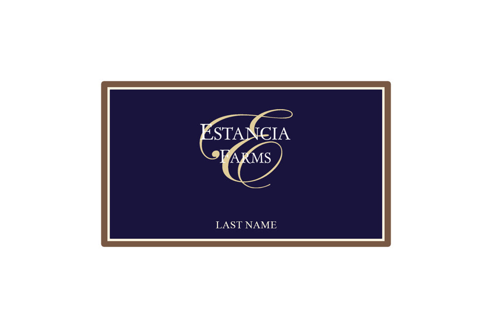 Estancia Farms Custom Stall Guard with Piping