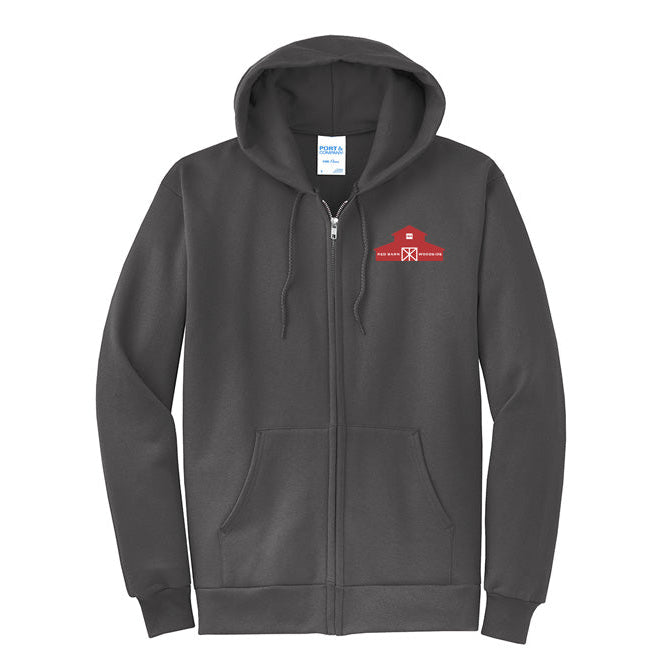 Red Barn IEA Men's Port & Company Fleece Zip-Up Hoodie