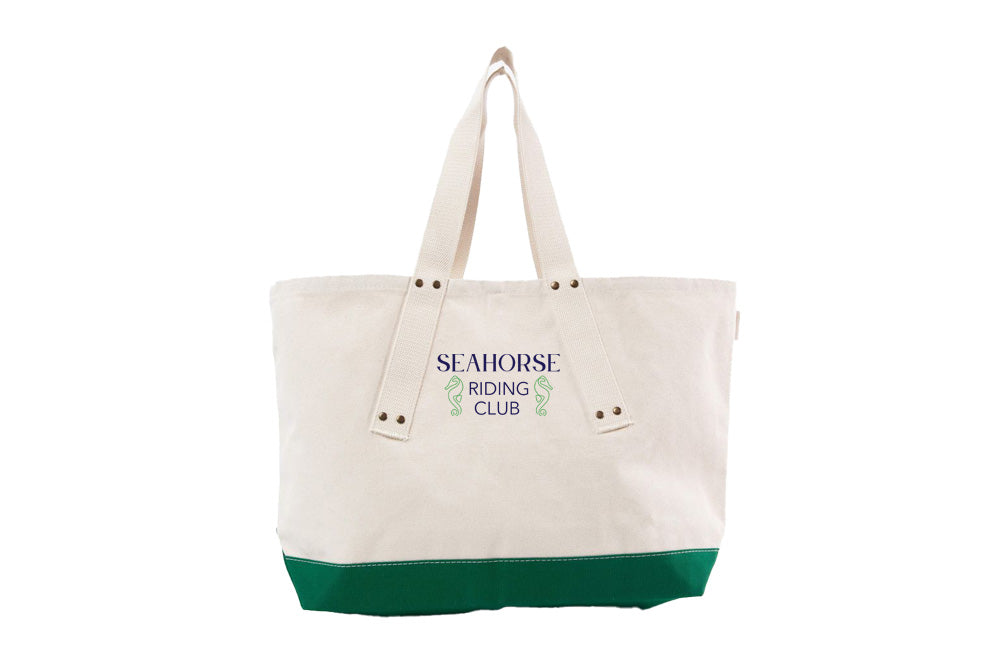 Seahorse Riding Club CB Station Grommet Tote Bag