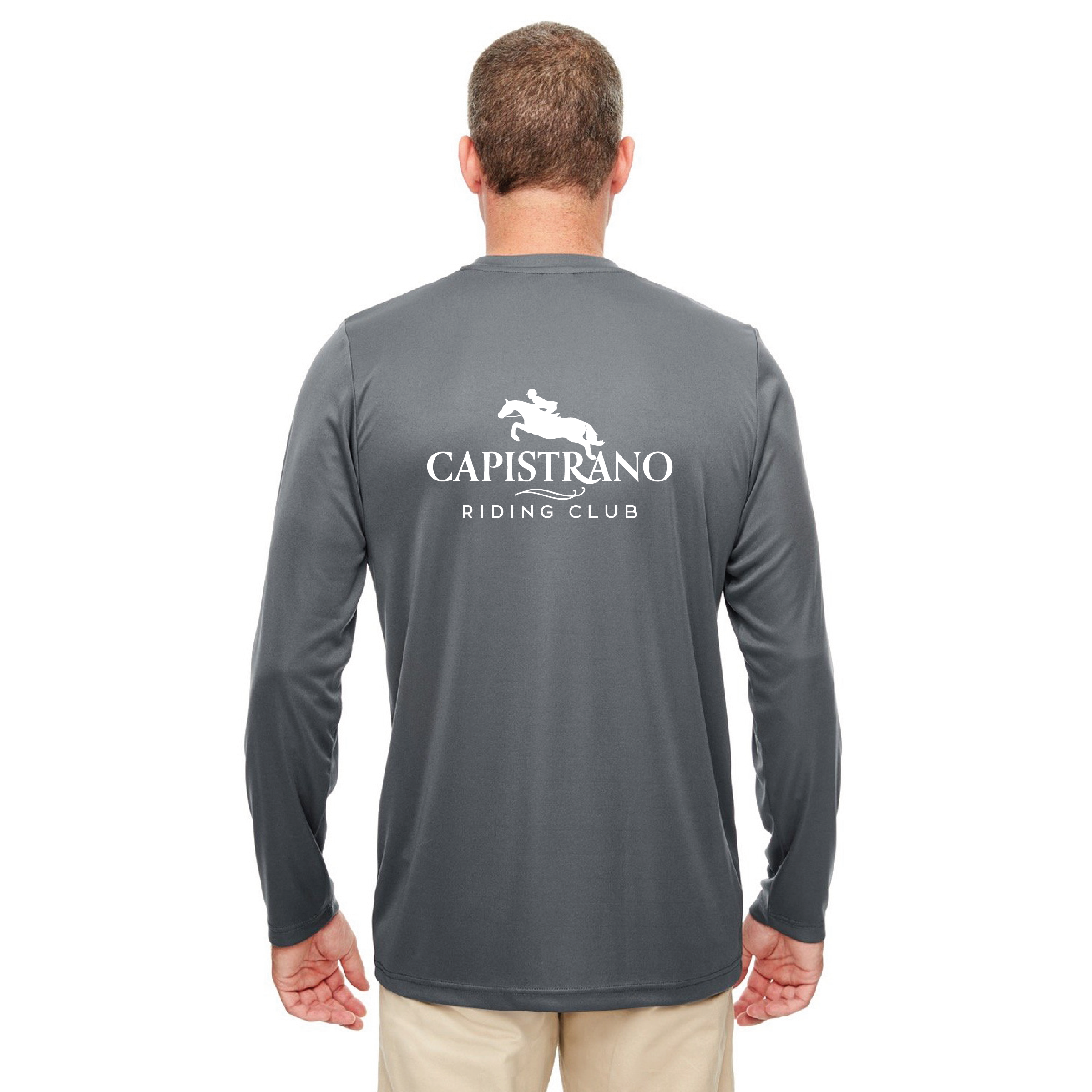 Capistrano Riding Club Men's Cool & Dry Sport Performance Long Sleeve Tee