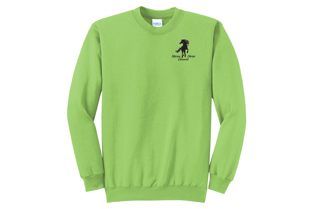 Marin Horse Council Men's Port & Company Fleece Crewneck Sweatshirt