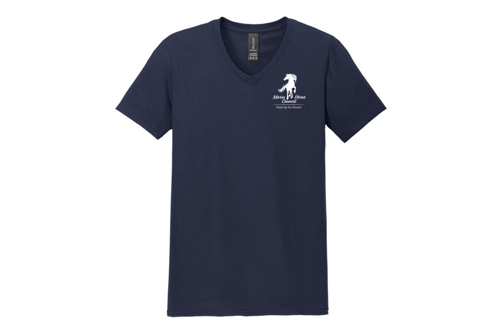 Marin Horse Council Men's Softstyle V-Neck T-Shirt