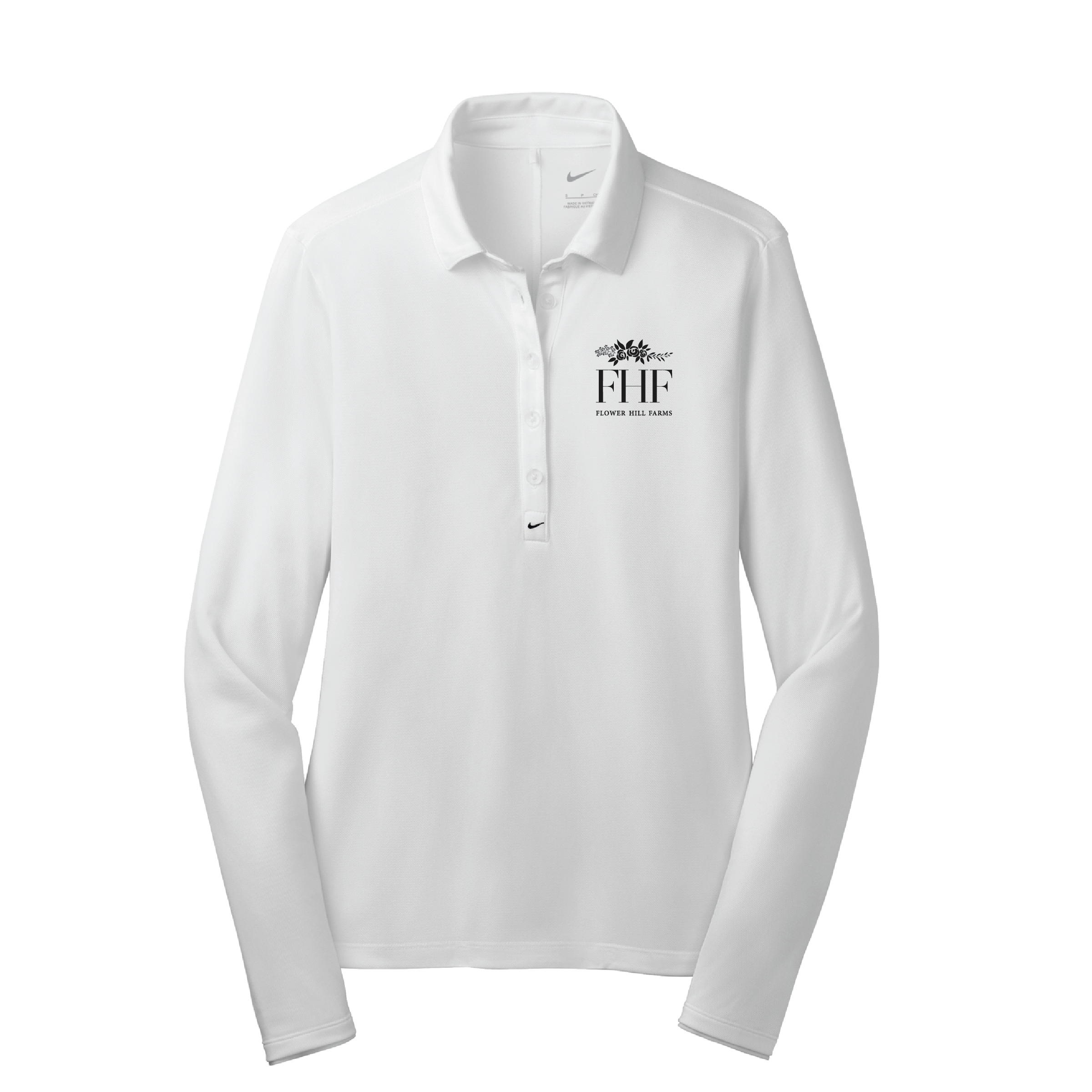 Flower Hill Farms Women's Nike Tech Dri-FIT Long Sleeve Polo