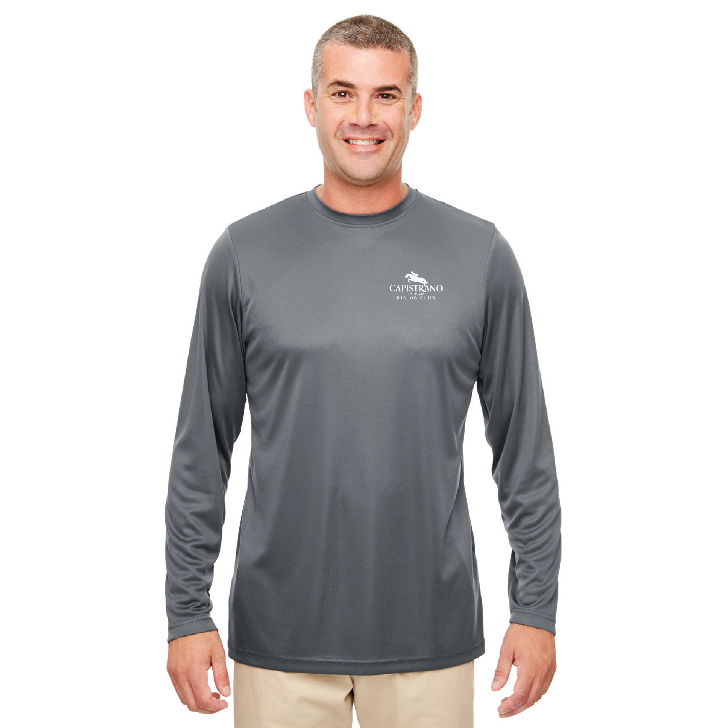 Capistrano Riding Club Men's Cool & Dry Sport Performance Long Sleeve Tee
