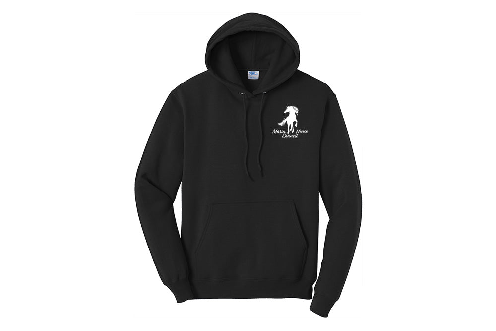 Marin Horse Council Unisex Port & Company Core Fleece Pullover Hooded Sweatshirt